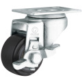 Medium Duty Polyurethane Wheel Caster (Black) (Flat Surface) (G2204)